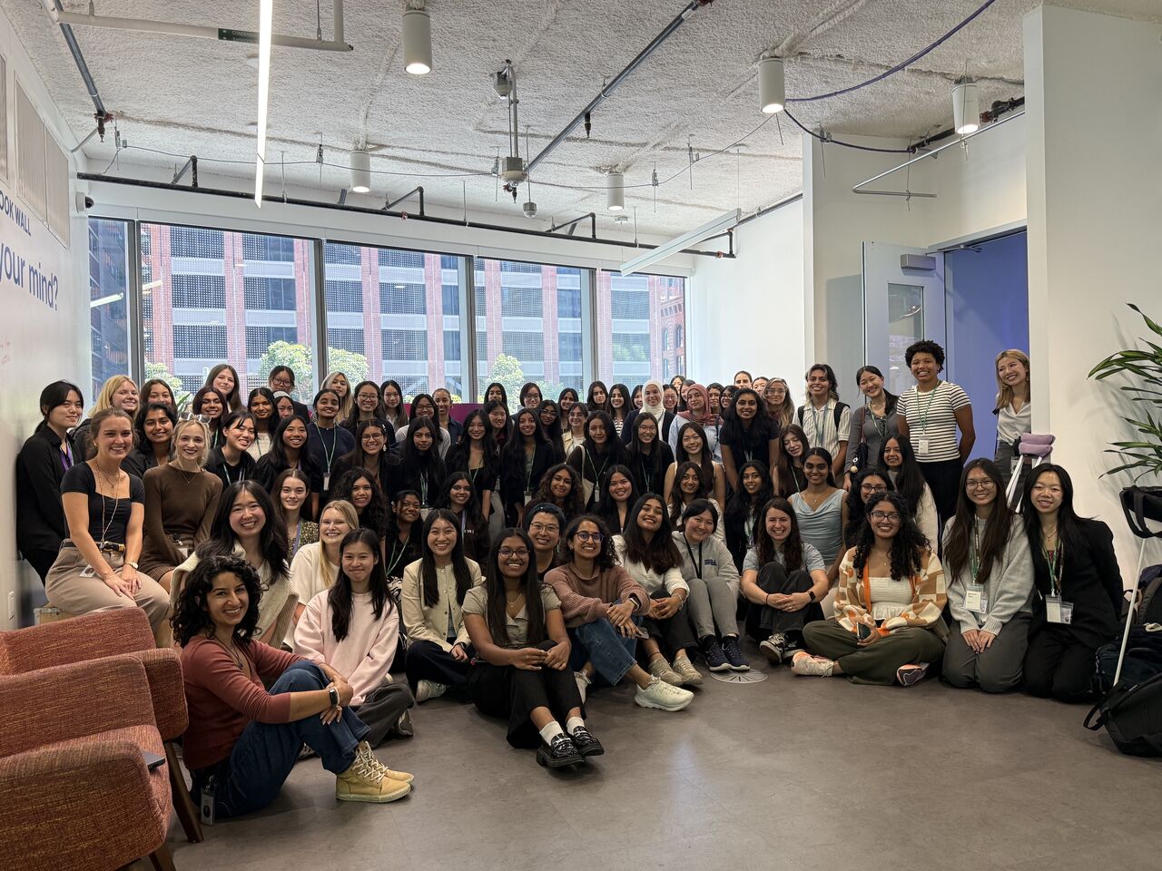 CS Kickstart students and volunteers at Meta in August 2026.